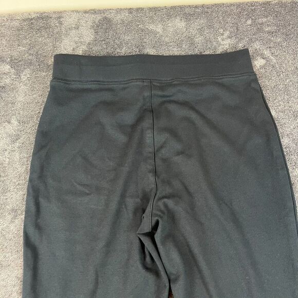 Maeve Anthropologie Ponte Knit Flare Split Ankle Pants Pull On Black Women's S - Picture 12 of 13